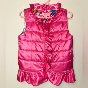 Lilly Pulitzer Pink Ruffled Kids Vest